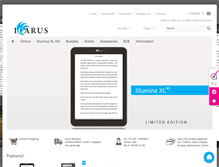 Tablet Screenshot of icarusreader.com